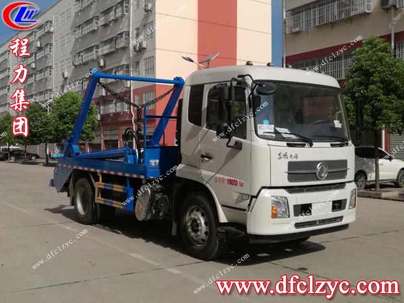 （國(guó)六）東風(fēng)天錦擺臂式垃圾車